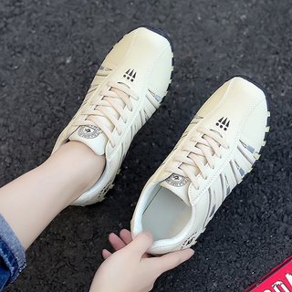 Giày Nữ 224 Mùa Xuân Phiên Bản Hàn Quốc Flat All-Match Retro Giày Thể Thao Nữ Siêu Nóng Kích Thước Lớn Thoáng Khí K83I