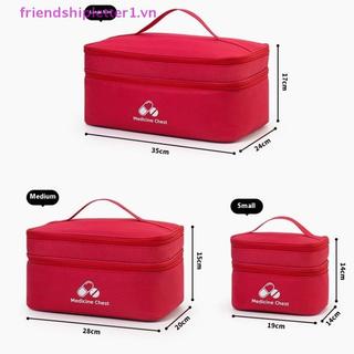 {FH Fashion} Bộ sơ cứu du lịch tại nhà Túi phân loại thuốc phân loại hai lớp Túi chống dịch bệnh bằng vải Oxford.
