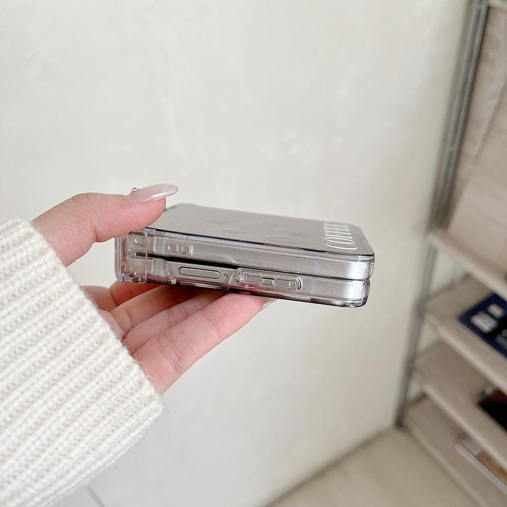 Ốp Điện Thoại Hạt Cà Phê 3D Thích Hợp Cho Samsung Galaxy ZFlip7 zflip6 Dây Gấp Vỏ Cứng Cho Z Flip 7 6 5 4 3 5G PuraX N3Flip MixFlip 2 Vỏ Bảo Vệ