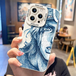 Ốp điện thoại JOJO kiểu phác thảo cho iPhone 17 / 16 / 15 / 14 / 13 / MINI / 12 / 11 / Pro MAX / X / XS / XR / 7 / 8 / 6 Vỏ bảo vệ toàn diện bằng silicon lỏng chống sốc và chống rơi