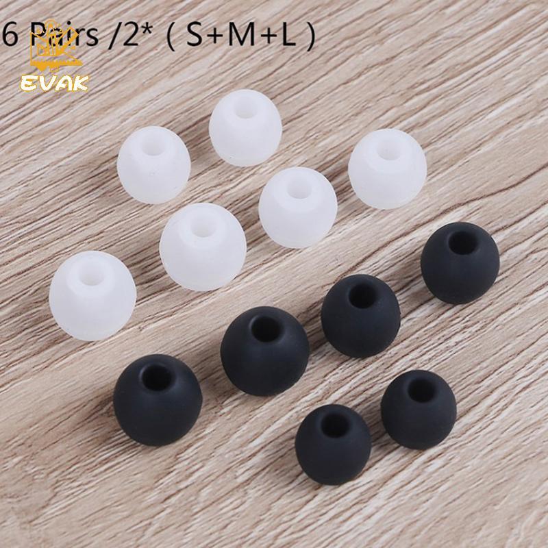 Alittlesetrtu 6 Cặp Miếng Đệm Nút Tai Silicon, Đệm Thay Thế Tai Nghe In-ear Đa Năng VN