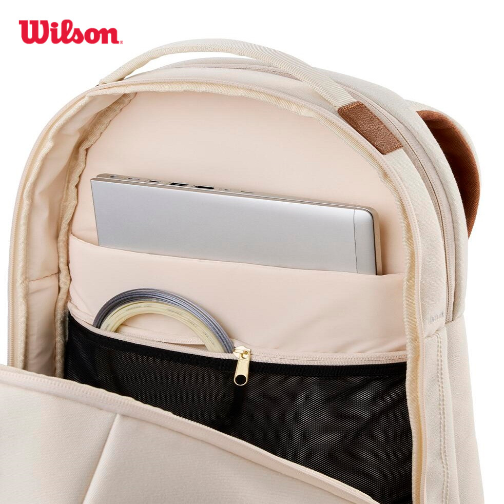 Wilson RF LAWN COLLECTION TENNIS BACKPACK CREAM Balo Đựng Vợt Tennis WR8054801001