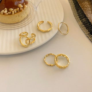 Nhẫn rỗng dây điều chỉnh phong cách tối giản Hàn Quốc từ Dongdaemun - Bộ 5 món nhẫn nữ đa năng