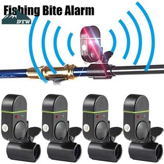 DTW Cảnh Báo Âm Thanh Đèn LED Kẹp Cần Câu Cá Ngoài Trời Dụng Cụ Câu Cá Thể Thao