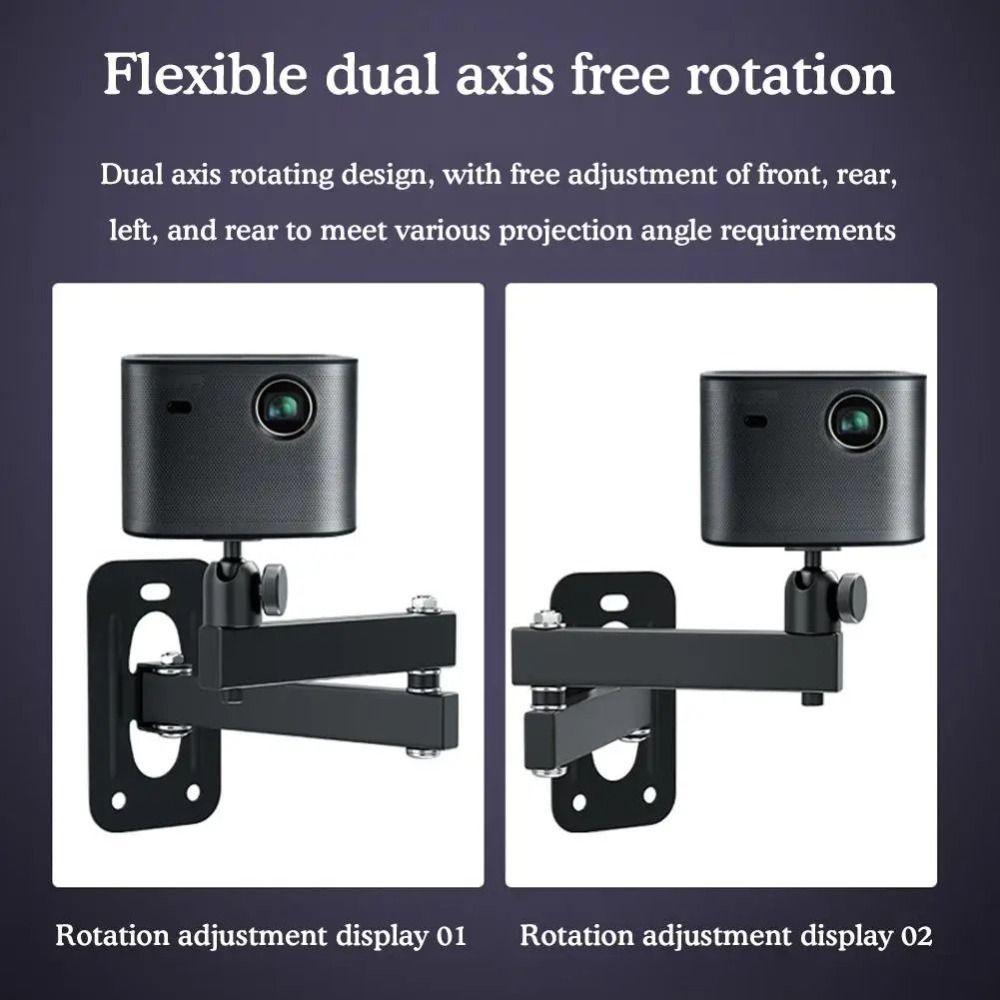 Giá đỡ treo tường CAST, Giá đỡ máy chiếu chắc chắn xoay 360 độ, Bộ mở rộng đa năng bằng thép Carbon có thể điều chỉnh đa góc cho XGIMI / JMGO /
