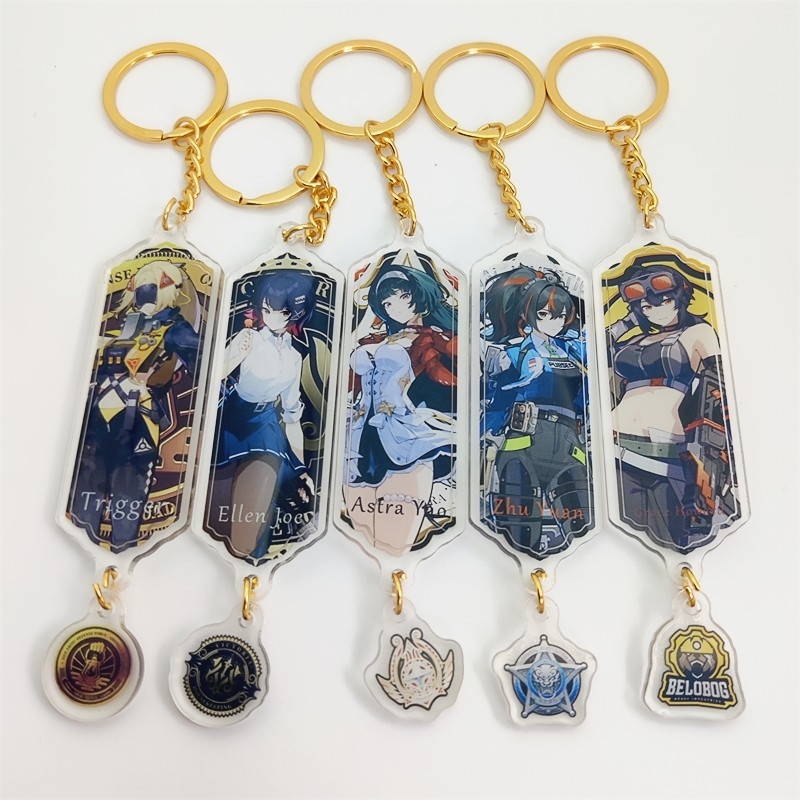 Anime Acrylic Keychain Zenless Zone Zero Cute Yixuan Vivian Hoshimi Miyabi Jane Doe Banshee Perfect Gift