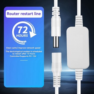 Tự Động Khởi Động Router 72 Giờ Định Tuyến Hẹn Giờ Công Cụ Đặt Lại Nguồn DC Thời Gian Sợi Modem Router DC Power Manager Đen