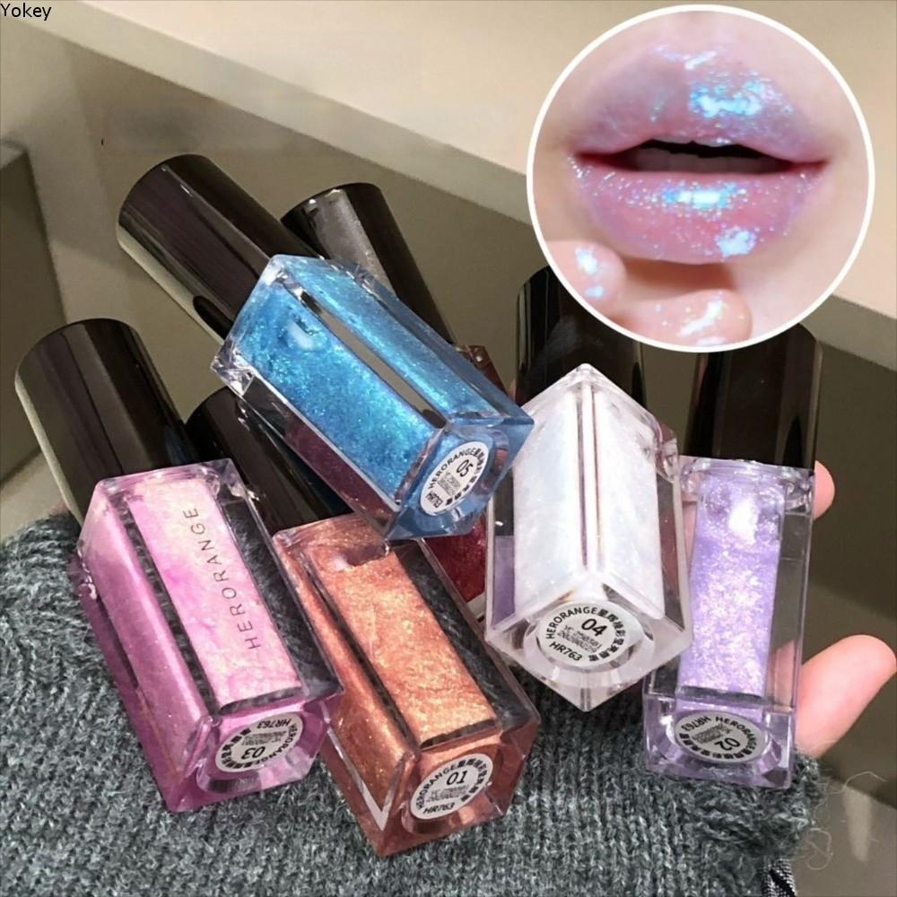 Son bóng YOKEY, Son dưỡng ẩm lâu trôi Lip Glaze, Dầu môi không dính nước lấp lánh dành cho nữ