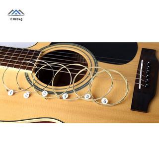 ELBBKG 1 Bộ 6 Dây Đàn Guitar Thép Mạ Niel Cho Đàn Guitar Acoustic Mới