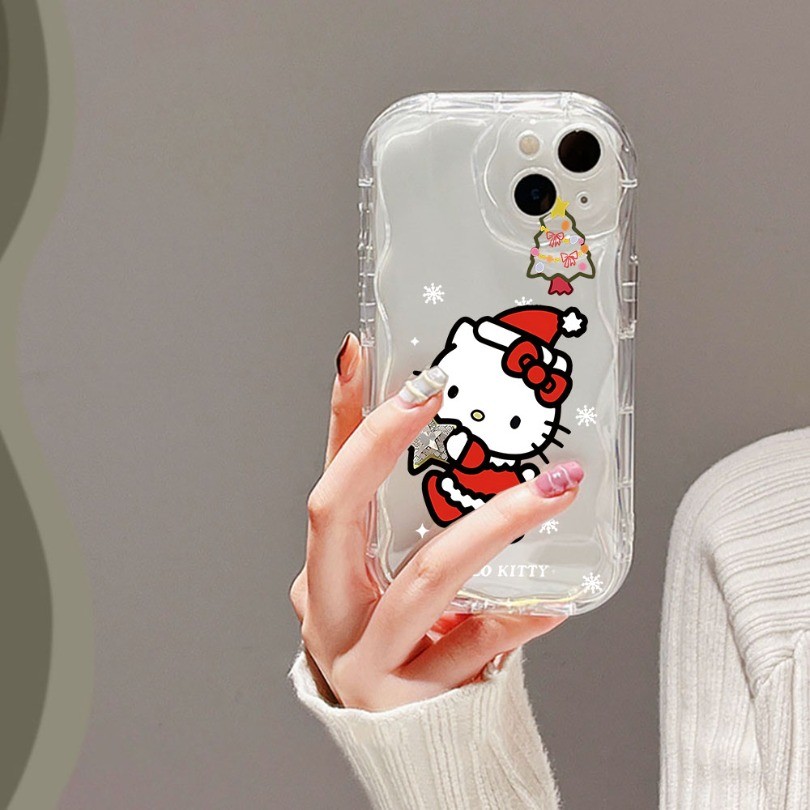Ốp Sóng Hellos Kittys Màu Hồng Ngộ nghĩnh Cho Tecno Spark 10 Pro 20C 10C 30 30C Go2 GO1 1S GO 2025 GO 2024 Camon 30 Vỏ Sóng 3D Ốp điện thoại Mềm