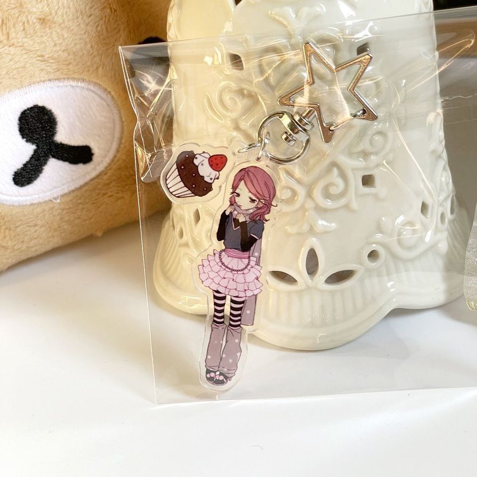 ‌Nana‌ Anime Keychain Women Oosaki Nana Acrylic Key Chain Man Koumatsu Nana Key Ring Pendant Ornament Accessories
