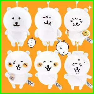 PS1 Nongdamgom Joke Bear Plushie Dễ Thương Tức Giận Trà-Thời Gian Series Sang Trọng Túi Cotton Charm SP1