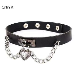 Chocker cổ da PU phong cách punk rock và bondage cho nữ