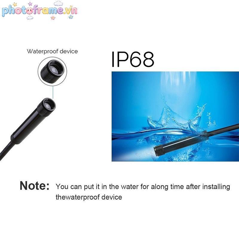 Photoframe 3 trong 1 USB Type-C Kiểm tra nội soi Borescope 5.5 / 7 / 8mm Ống kính HD Camera IP68 VN