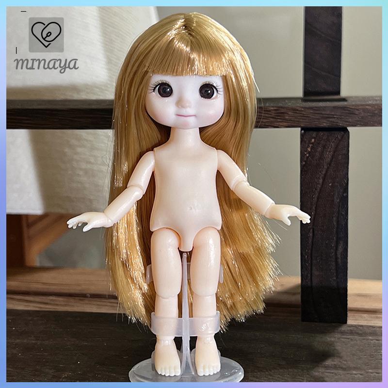 [MINAYA] 1 Búp Bê 16cm Với Biểu Hiện Khác Nhau, Búp Bê BJD 1 / 8 Dễ Thương, 13 Khớp Di Chuyển Được Búp Bê Bé Gái Đồ Chơi VN