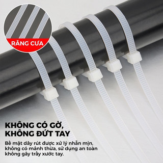 Dây rút nhựa 25cm bó 200 sợi – Dây thít nhựa loại to, bền chắc, trọng lượng 1kg, giá rẻ dùng đa năng
