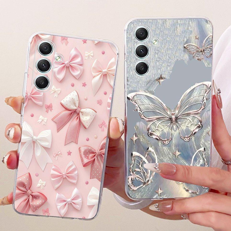 Dành Cho Samsung Galaxy A35 A34 5G Ốp Lưng Điện Thoại Hoa Bướm Nhiều Màu Sắc Mềm Trong Suốt Vỏ Silicon SM-A356B A346B
