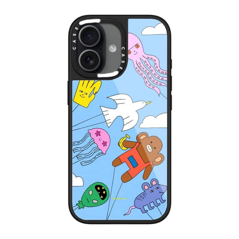 CASECASE X Animal Diều Ốp Lưng Kính Hút Từ Tính Chống Trầy Xước Cho IPhone 17 Air 16 15 14 Pro Max Plus Ốp Lưng Cứng Có Hộp Khắc Logo