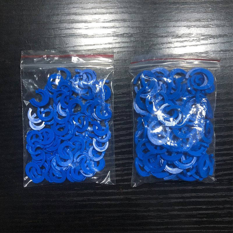 100 Chiếc 1 / 4 "3 / 8" OD Ống PE Lắp Ống Kẹp Xanh Ống Vòng Chữ C Đầu Nối Nhanh Bể Cá RO Lọc Nước Hệ Thống Thẩm thấu Ngược