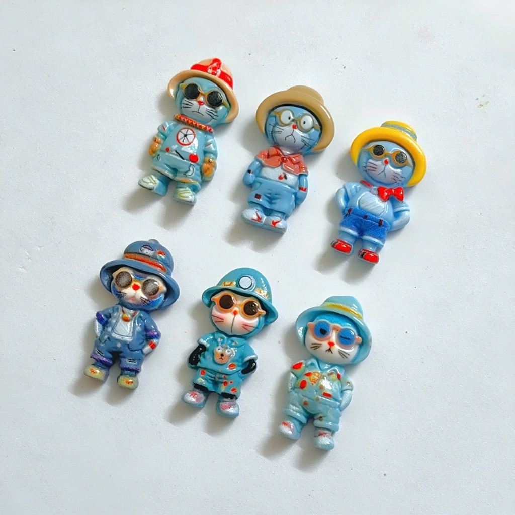 Set charm Doraemon: Biệt đồi mèo ngầu- StreetStyle cực chất