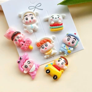 Set Charm Shin Cậu Bé Bút Chì Chibi Baby Pastel Dễ Thương – Charm Gắn Dép Hoạt Hình Cute Hot Trend, Phụ Kiện DIY Dép Xin