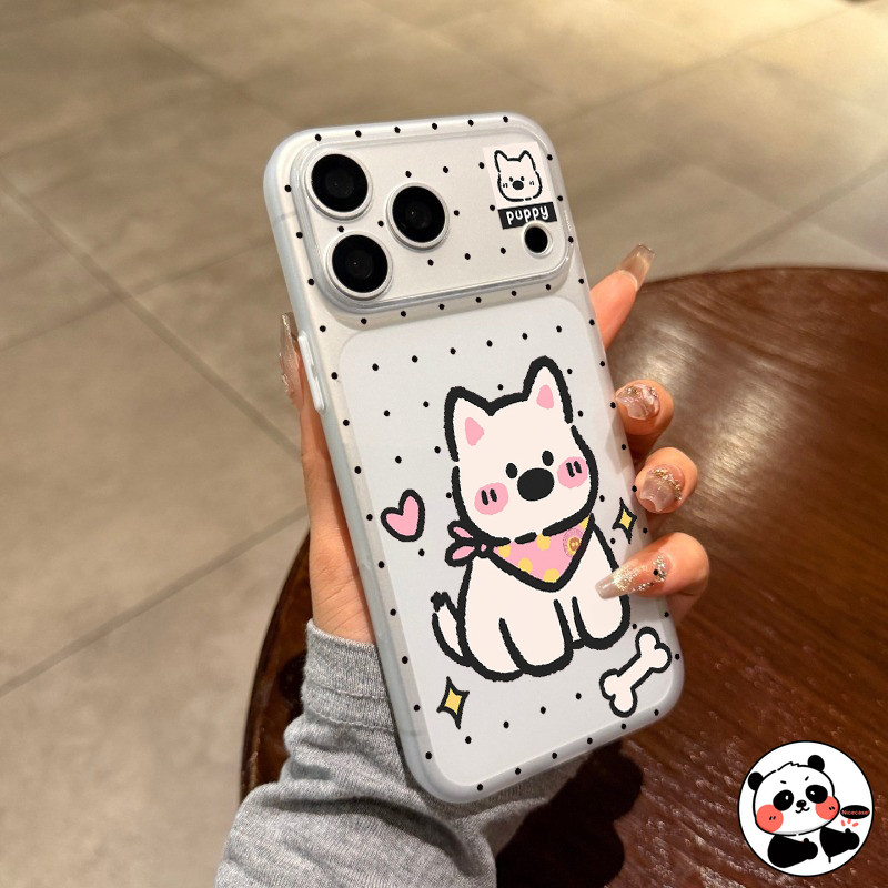 Ốp điện thoại mờ Tây Nguyên dễ thương cho OPPO Reno 15 Pro Max Mini 15C 14 13 11 10 9 8 8T 6 5 Pro Plus Pro + 5G 4G Vỏ điện thoại mềm hình chó con hoạt hình