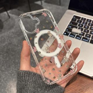 Điểm nóng mùa thu áp dụng cho iPhone 16 promax15 trường hợp điện thoại 14 nữ 12 trong suốt 17 hút từ 11