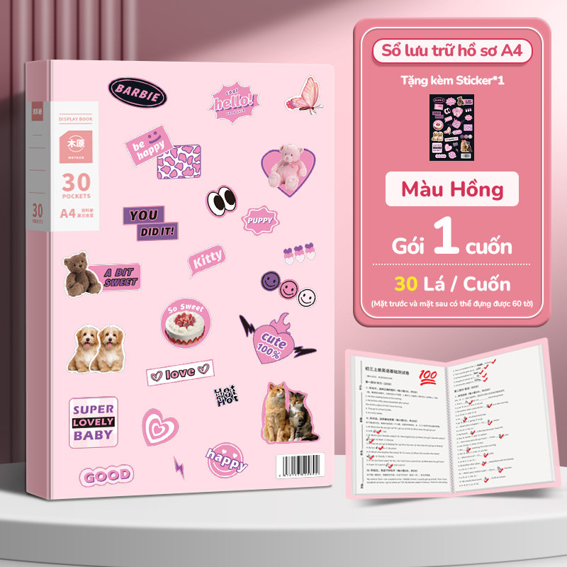 File lá đựng tài liệu A4 tiện dụng với nhiều màu macaron, tổ chức tài liệu văn phòng, học sinh và kết quả khám