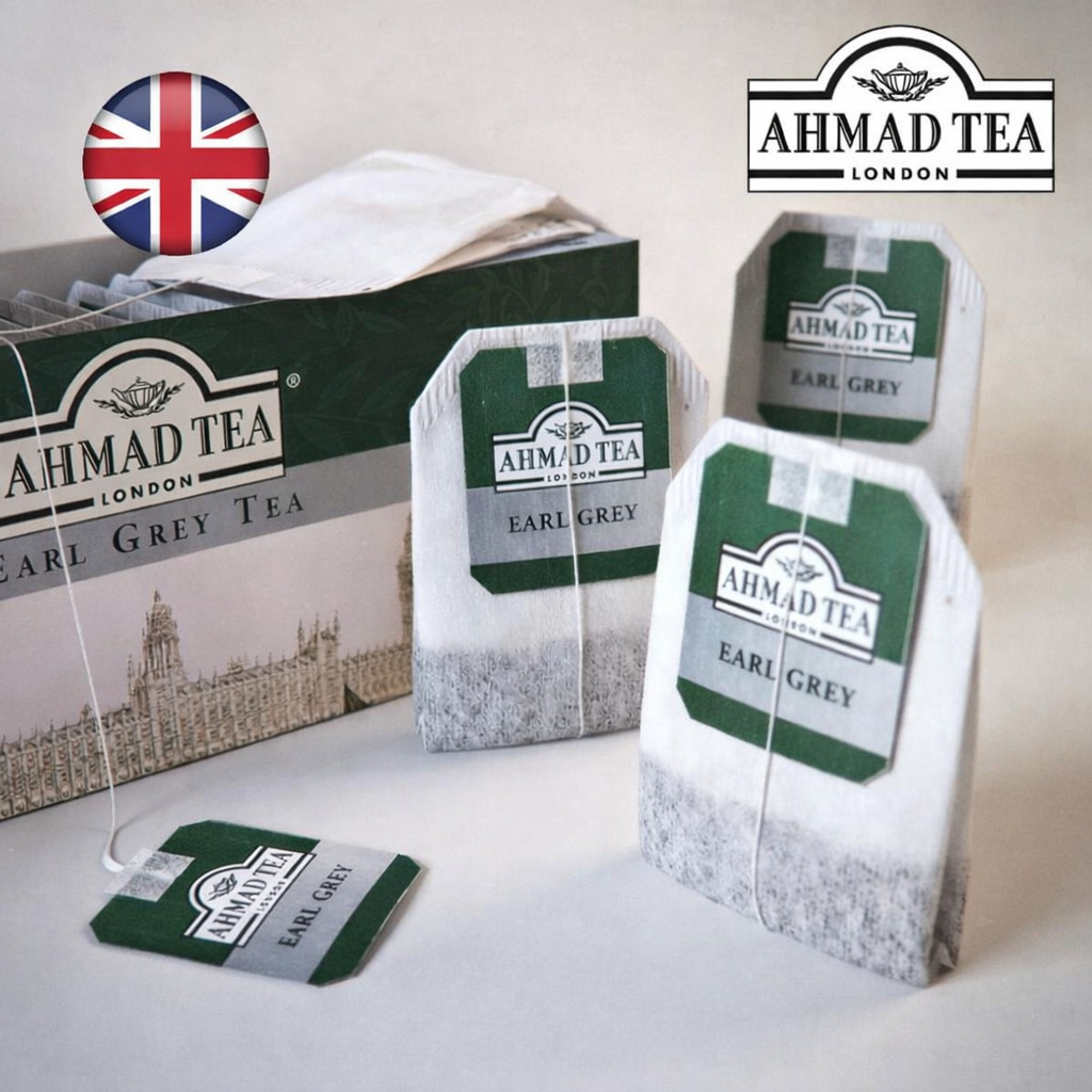 Trà Bá Tước Ahmad Earl Grey Hộp 50g/25 Túi Lọc Trần, Hương Vị Thanh Lịch Đậm Chất Trà Chiều Châu Âu
