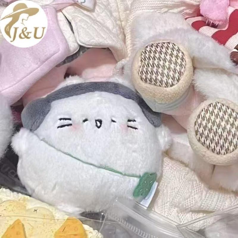 JU Hoạt Hình Dễ Thương Luy Cỏ Mèo Sang Trọng Búp Bê Đồ Chơi Kawaii Sang Trọng Búp Bê Móc Khóa Bapa Mặt Dây Chuyền Túi Phụ Kiện Trang Trí Quà Tặng VN