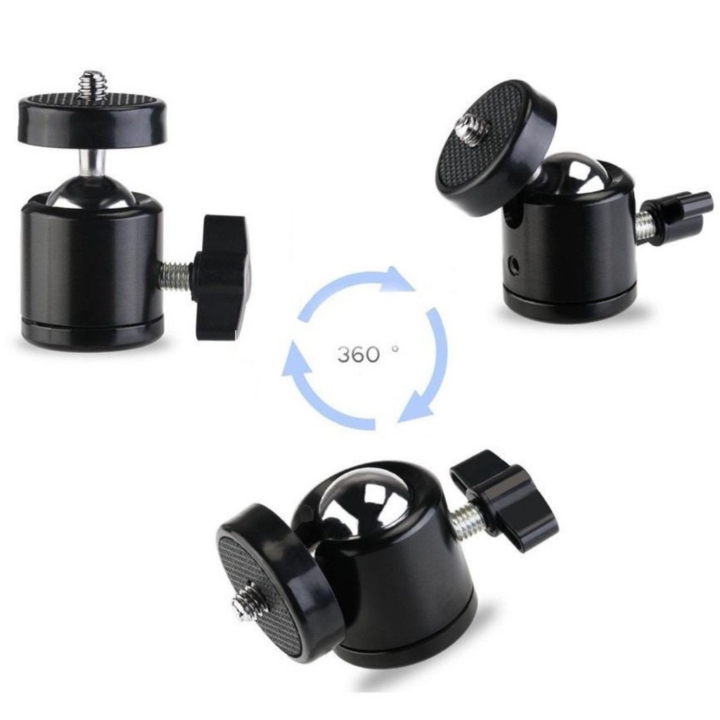 【COD】"Khớp xoay 360 độ đa năng, dễ dàng lắp lên tripod nhờ vít 1/4, hỗ trợ định vị máy ảnh và thiết bị livestream. "