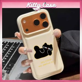Ốp lưng iPhone 11/12/13/XR/14/15/16/17/7/XR Pro Max Plus cấu trúc khí nang họa tiết hình ảnh mèo hoạt hình quanh viền