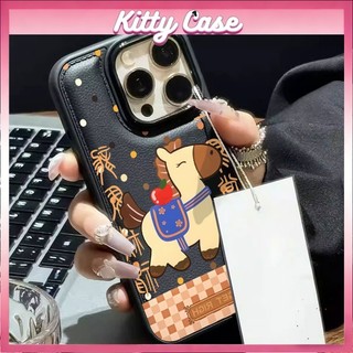 Ốp lưng iPhone 11/12/13/XR/14/15/16/17/7/XR Pro Max Plus cấu trúc khí nang họa tiết hình ảnh mèo hoạt hình quanh viền