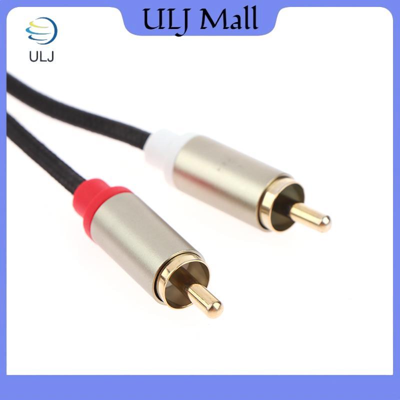 Cáp âm thanh ULJ Type C sang RCA 2 Bộ chuyển đổi dây Aux RCA Dây âm thanh USB C cho máy tính xách tay Bộ khuếch đại loa điện thoại di động Bộ khuếch đại công suất âm thanh Cáp bện 1 mét.