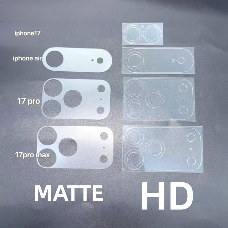 3 Ống Kính Mờ Mềm Cho Apple iPhone Air 17 Pro Max HD Trong Suốt Bảo Vệ Camera Điện Thoại Cho iPhone 17Pro 17ProMax iPhone17 Mặt Sau Ống Kính Máy Ảnh Phim Bảo Vệ