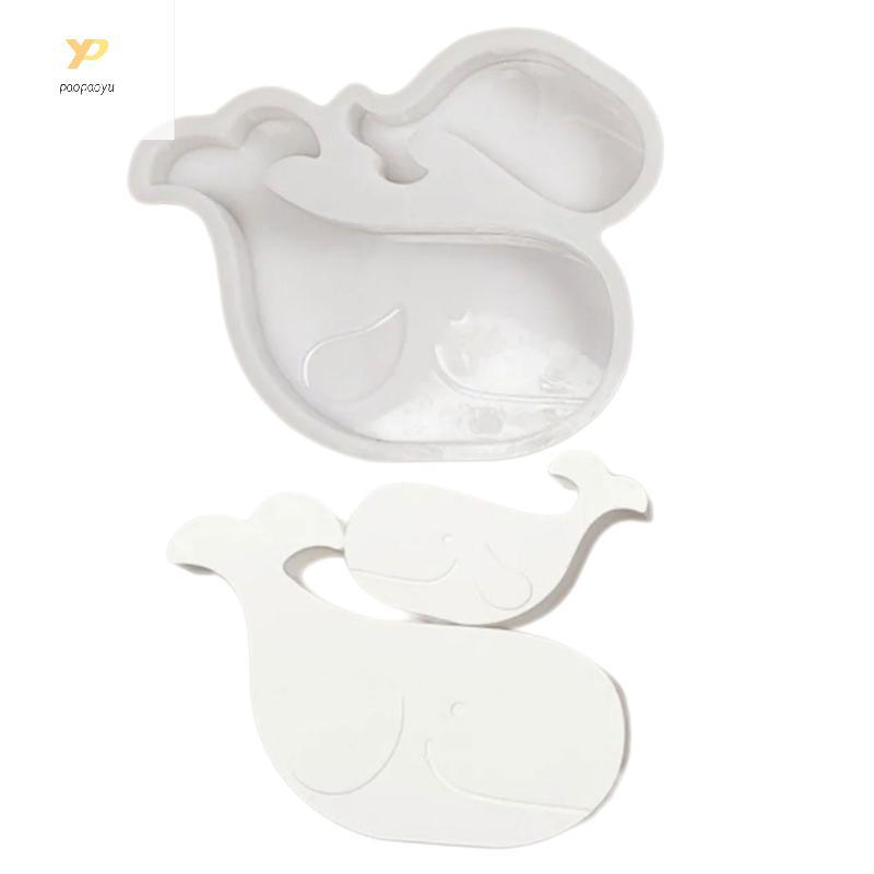 PPY Cá Voi Tượng Khuôn Silicon Cho Xà Phòng Handmade Trang Trí Nhà Cửa Nhựa Dính Khuôn Socola Fondant Khuôn