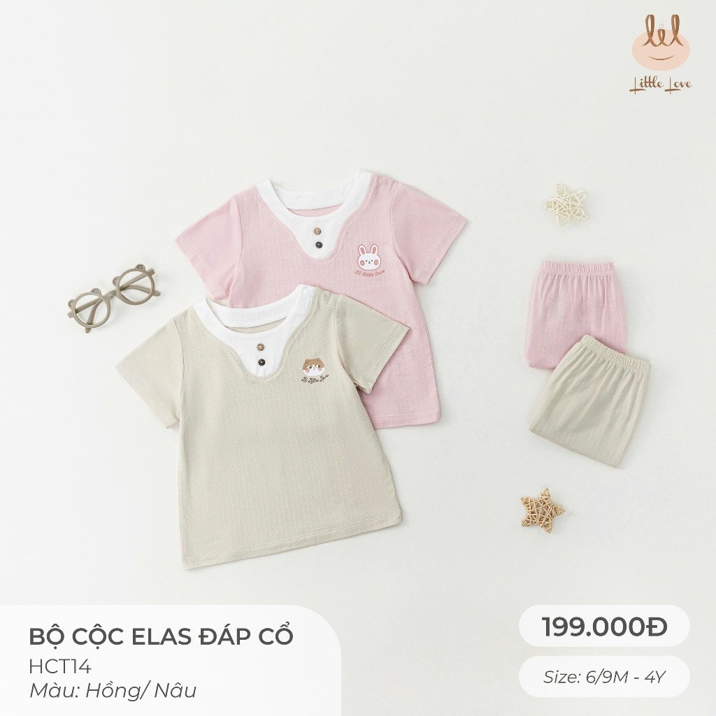 BỘ CỘC VẢI MODAL THÔNG HƠI [ SIÊU MỀM, MÁT, MỊN CO DÃN VÀ THẤM HÚT ] SZ 6M -4Y (HCT14)