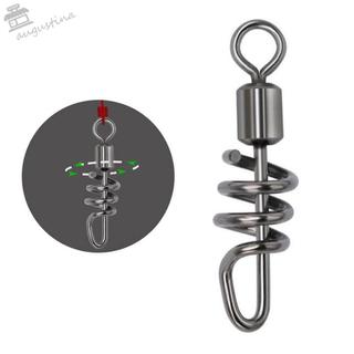 AUGUSTIN 20 Chiếc Cán Câu Cá Xoay, 2 -10 Có Vít Snap 8 Hình Kết Nối Vòng, Thép Không Gỉ Lực Kéo Mạnh Lực Nhẹ Snap Thay Đổi Đầu Nối Móc Câu