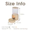 HamshMoc Pet Water Dispenser Thiết kế gắn lồng Các bộ phận có thể tháo rời Hệ thống nạp lại tự động Chai trong suốt cho trong nhà