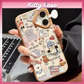 Ốp lưng cấu trúc nệm khí Cho iPhone 11/12/13/XR/14/15/16/17/7/XR Pro Max Plus Ốp lưng bao quanh thời trang Mèo