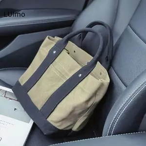 LUImo Túi xách nữ bán chạy Túi đựng đồ ăn trưa bằng vải Canvas cao cấp Phong cách Nhật Bản mới SBS