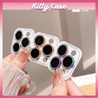 Phim bảo vệ ống kính máy ảnh iPhone 11 13 16 17 15 14 12 XR Pro Max Shiny Diamond Rhinestone Lens Nhiều màu để lựa chọn
