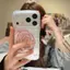 Màu hồng Rose Butterfly cho 16 trường hợp iPhone 17Air Space Case 14 13 11Pro