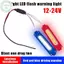PUSKY 1 Cái 1 Đến 2 Xe Cảnh Báo Đèn Flash 12V COB Đỏ Xanh Nhấp Nháy Đèn Cho Ô Tô Moto Xe Đạp Lưới Tản Nhiệt Trang Trí Không Khí Chiếu Sáng VN