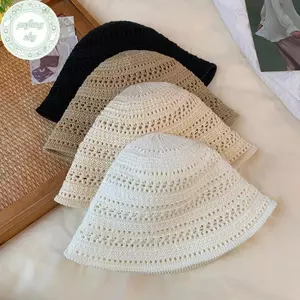 Mũ Rơm Người Cá PUSKY Phong Cách Hàn Quốc - Tay Dệt, Thoáng Khí, Chống Nắng Mùa Hè Cho Nữ
