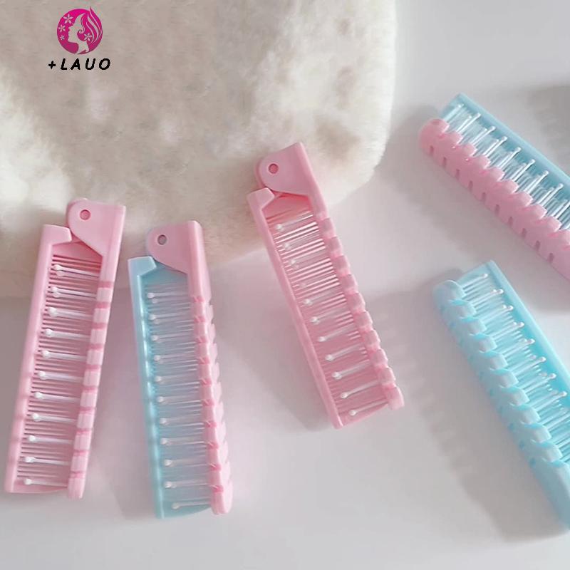 Springevenstar Sáng Tạo Portablepact Du Lịch Gấp Di Động Gấp Tóc Massageb Chống Tĩnh Điện Dụng Cụ Làm Tóc Springevenstar