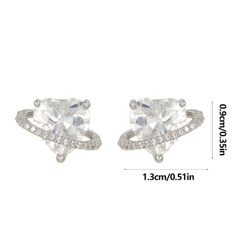 Exhila 1 Cặp Kẹp Tai Hợp Kim Sang Trọng Cho Freeclip 1 2 Tai Nghe Nhét Tai Có Đá Zircon Shimmering Kẹp Trên Charm Cho Frie