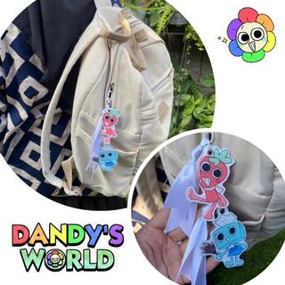 Dandy's World Bag Charm Keychain Yatta Astro Bassie Poppy Bobbete Cosmo Dyle Ginger Gourdy Pebble Shelly Sprout Tisha