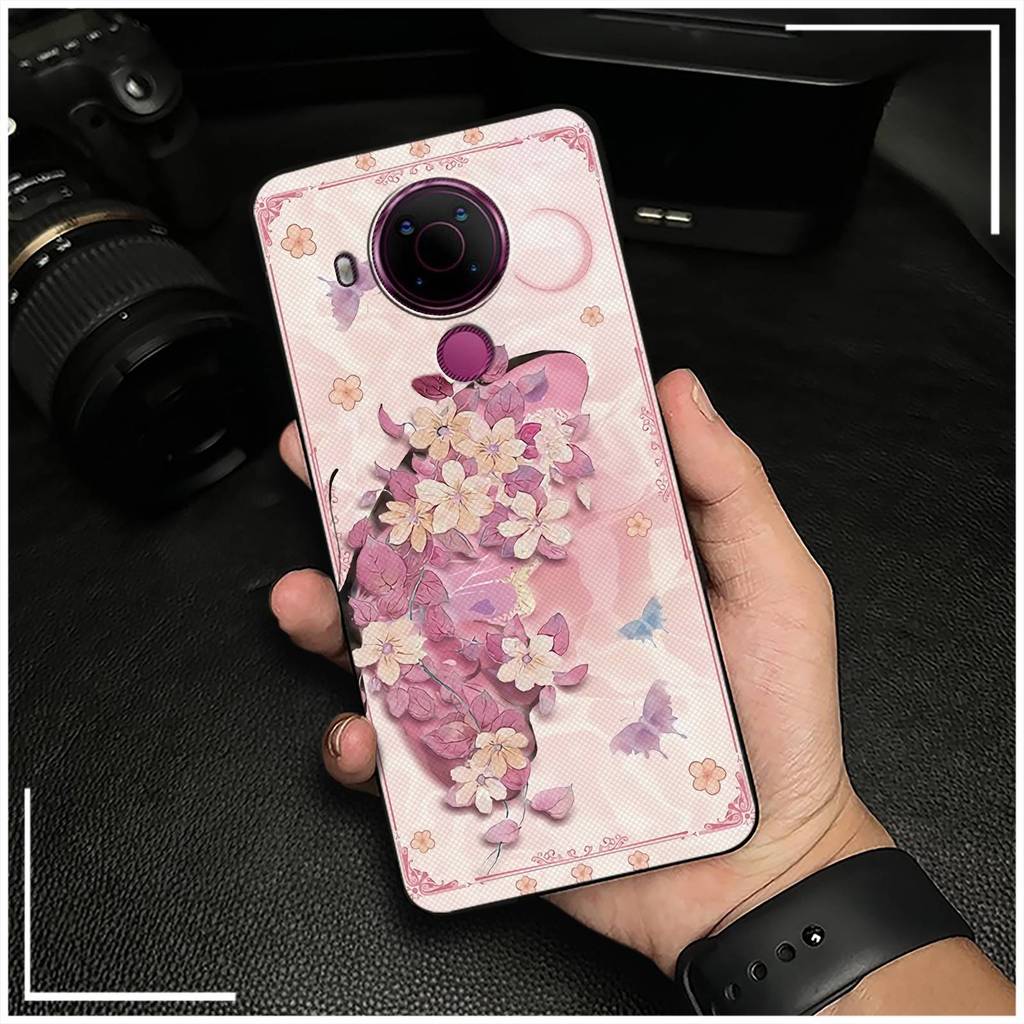 Túi điện thoại Nokia 5.4 hoạt hình dễ thương, bọc toàn bộ, TPU mặt sau, thiết kế thời trang, bảo vệ chống va đập
