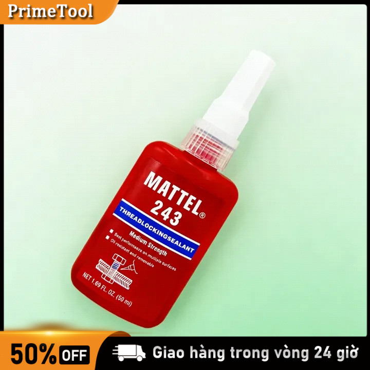 Keo kỵ khí 243 bu lông đai ốc 10ml Keo khoá ren / Keo dán ren，Thay thế vòng đệm phẳng, vênh，Chống rung / Chống xoay